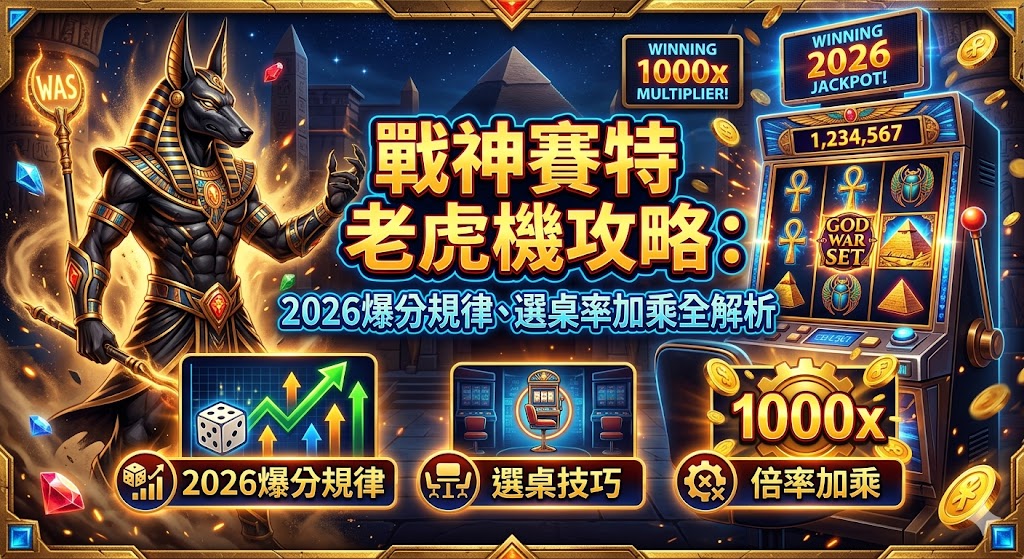 想要在 2026 年征服戰神賽特老虎機，掌握爆分規律與選桌技巧是每一位玩家的必修課。這款遊戲以其高倍率加乘與特殊的連爆機制著稱，建議玩家在進場前優先觀察「機台週期」，選擇近期出金平穩且處於吐分期的桌次，並善用小額投注進行測速。核心攻略在於利用聖甲蟲符號觸發的隨機倍率，結合免費遊戲中的加乘累積，往往能創造驚人的獎金倍數。此外，靈活調整投注策略並觀察特殊符號的出現頻率，能有效提升觸發大獎的機率。透過本篇全解析，您將學會如何結合數據分析與實戰經驗，在古埃及神話的戰場中精準捕捉爆分時機，實現倍率最大化，化身成為真正的戰神。