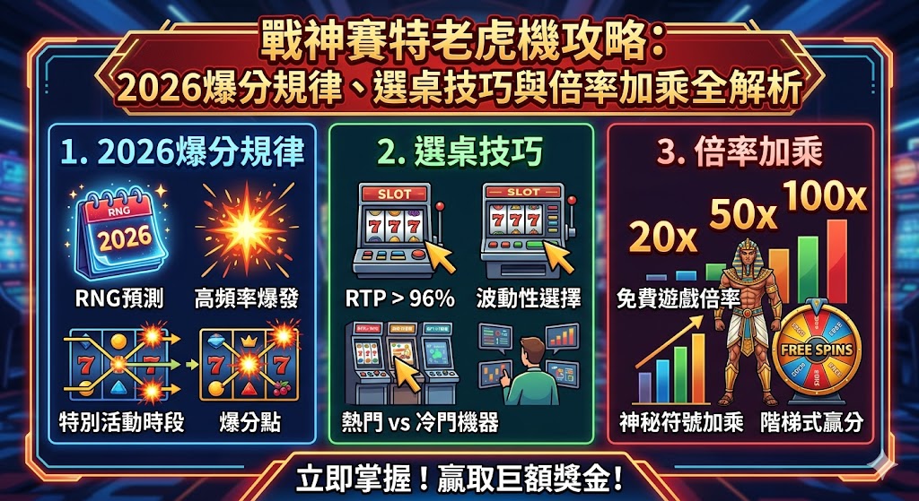 戰神賽特老虎機攻略：2026爆分規律、選桌技巧與倍率加乘全解析