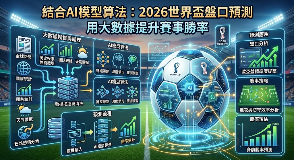 結合AI模型算法：2026世界盃盤口預測