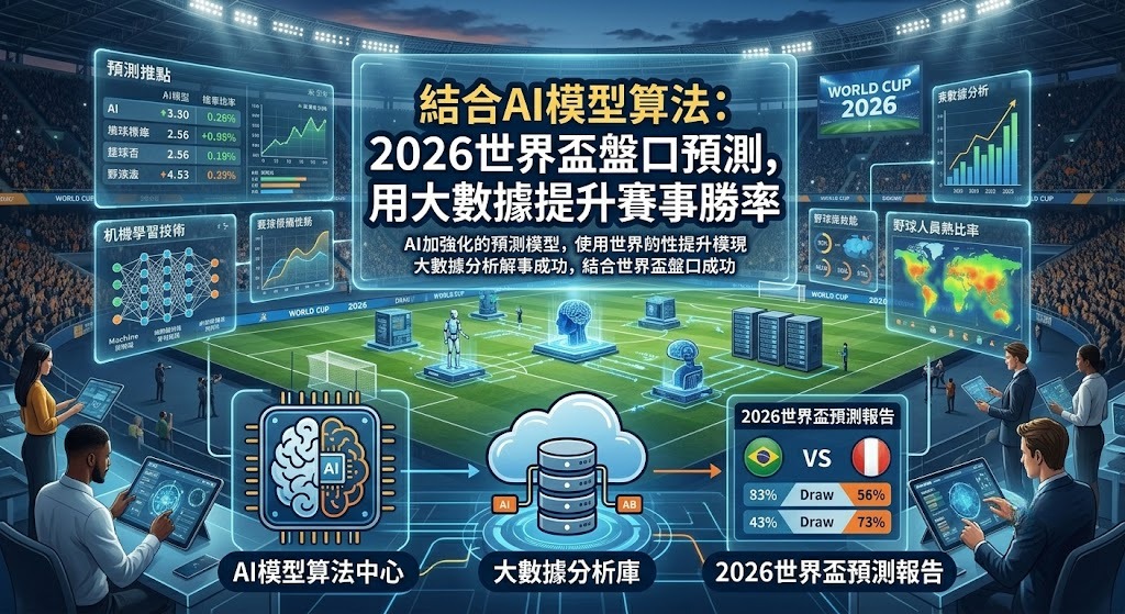 結合AI模型算法:2026世界盃盤口預測