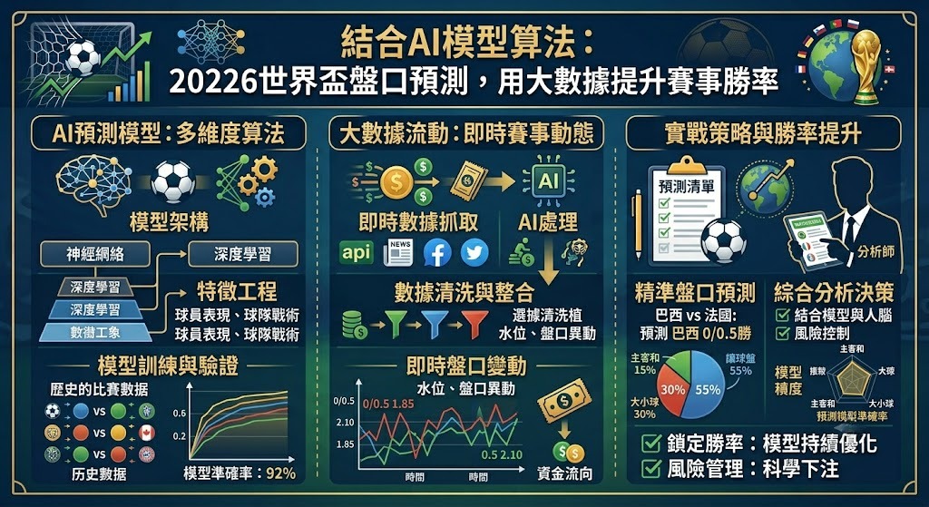 結合AI模型算法:2026世界盃盤口預測